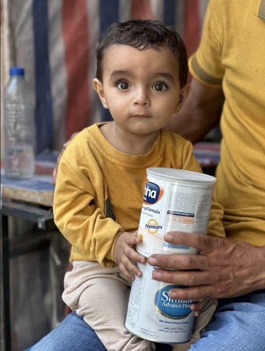 Distribution of Infant Milk – North Gaza