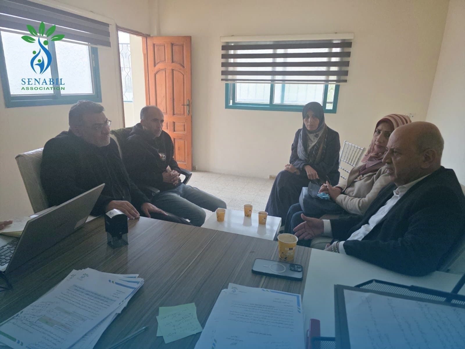 Delegation from Palestine University Visits Senabil Foundation to Discuss Joint Cooperation