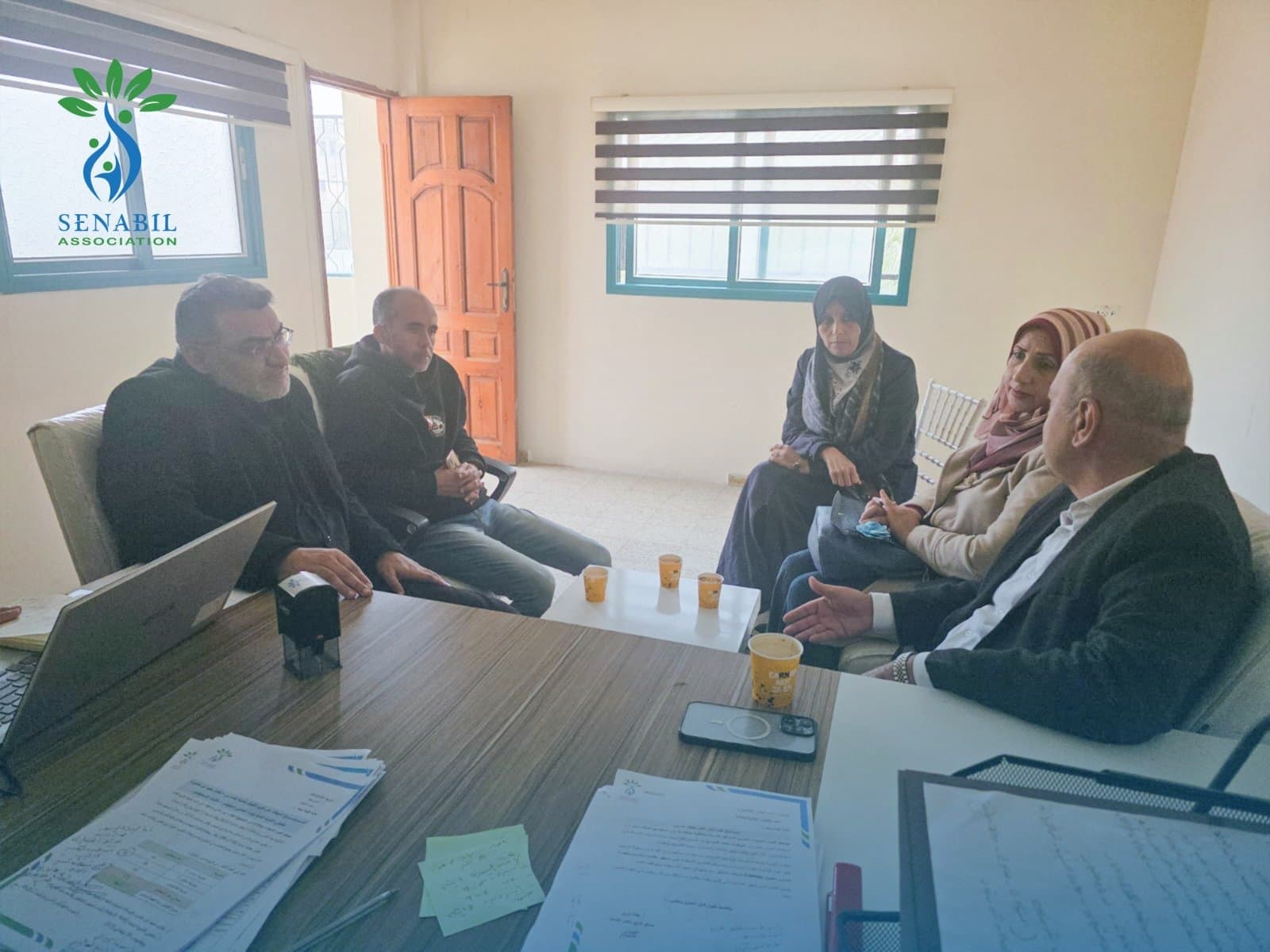 Delegation from Palestine University Visits Senabil Foundation to Discuss Joint Cooperation