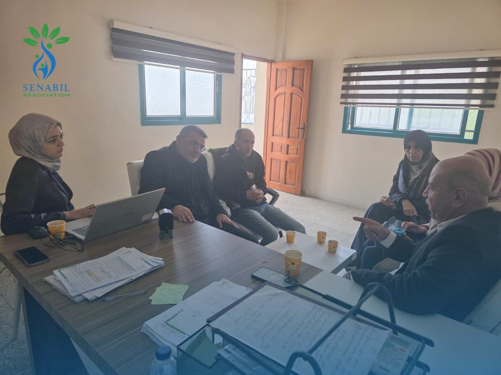 Delegation from Palestine University Visits Senabil Foundation to Discuss Joint Cooperation