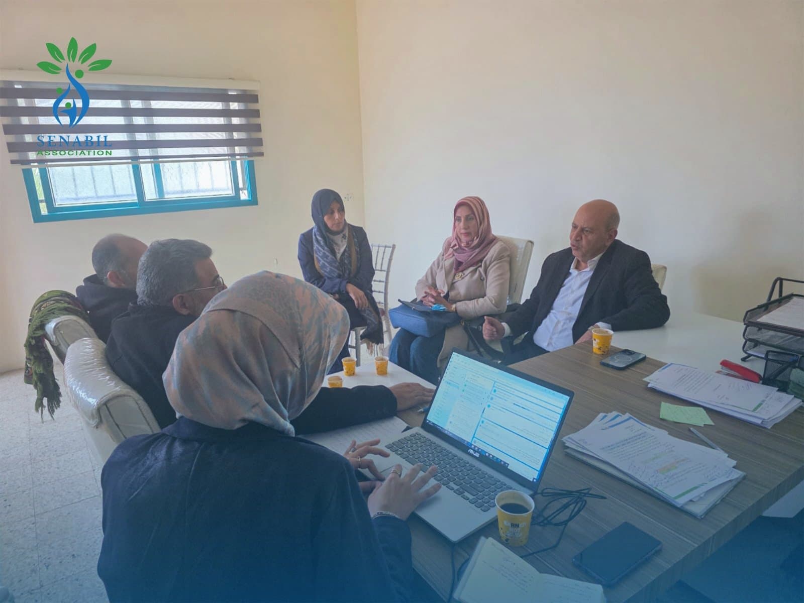 Delegation from Palestine University Visits Senabil Foundation to Discuss Joint Cooperation