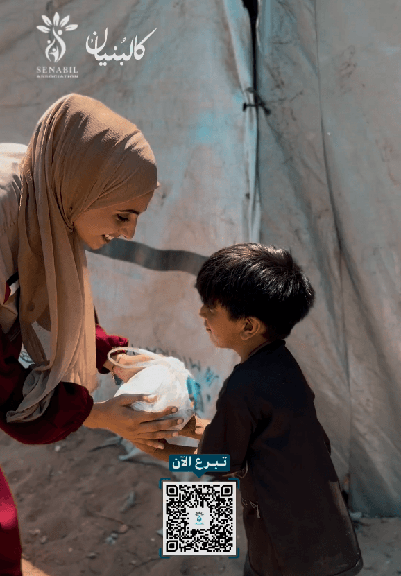 استمرار حملة كالبنيان عبر عمل تكيات طعام وتوزيع الوجبات على النازحين في مخيمات النزوح