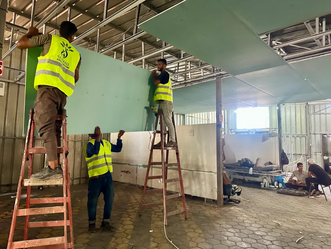 Rehabilitation and Preparation of the Male Inpatient Barracks – Al-Aqsa Martyrs Hospital
