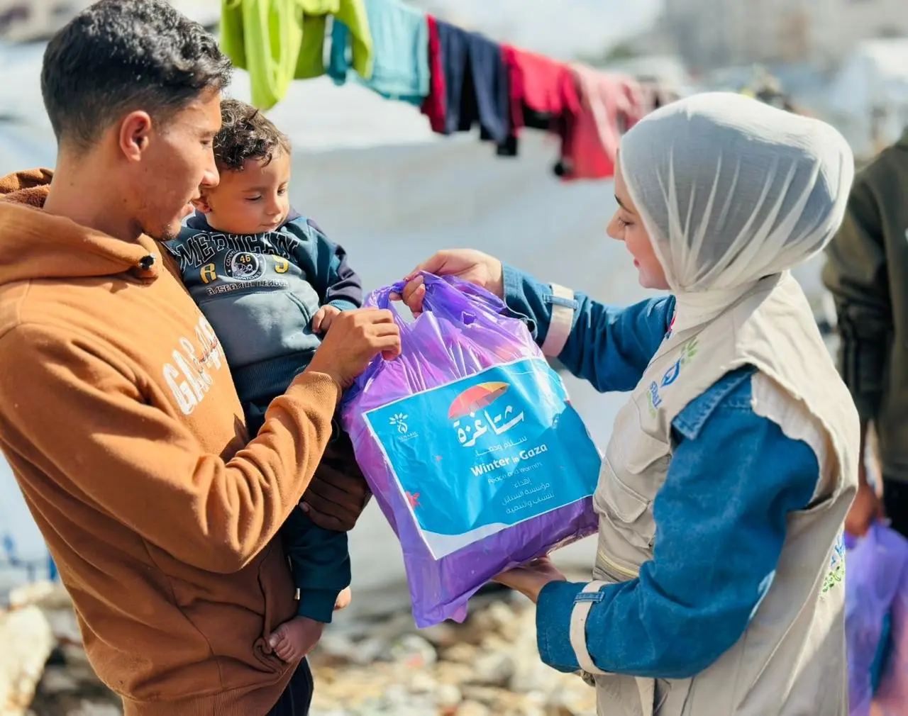 Distribution of Winter Clothing Kits for Infants under the “Gaza Winter… Peace &amp; Warmth” Campaign
