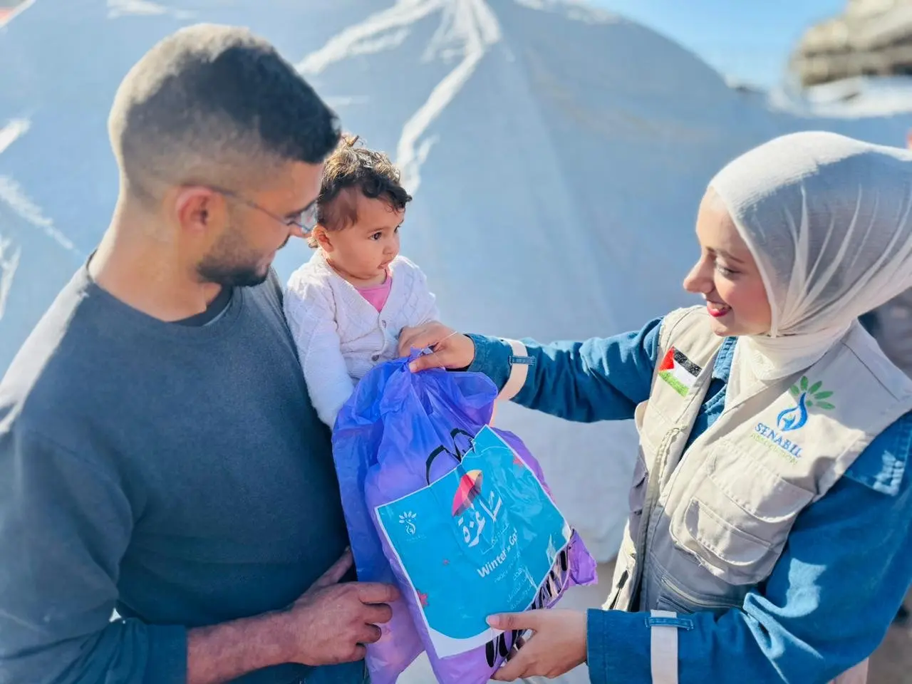 Distribution of Winter Clothing Kits for Infants under the “Gaza Winter… Peace &amp; Warmth” Campaign