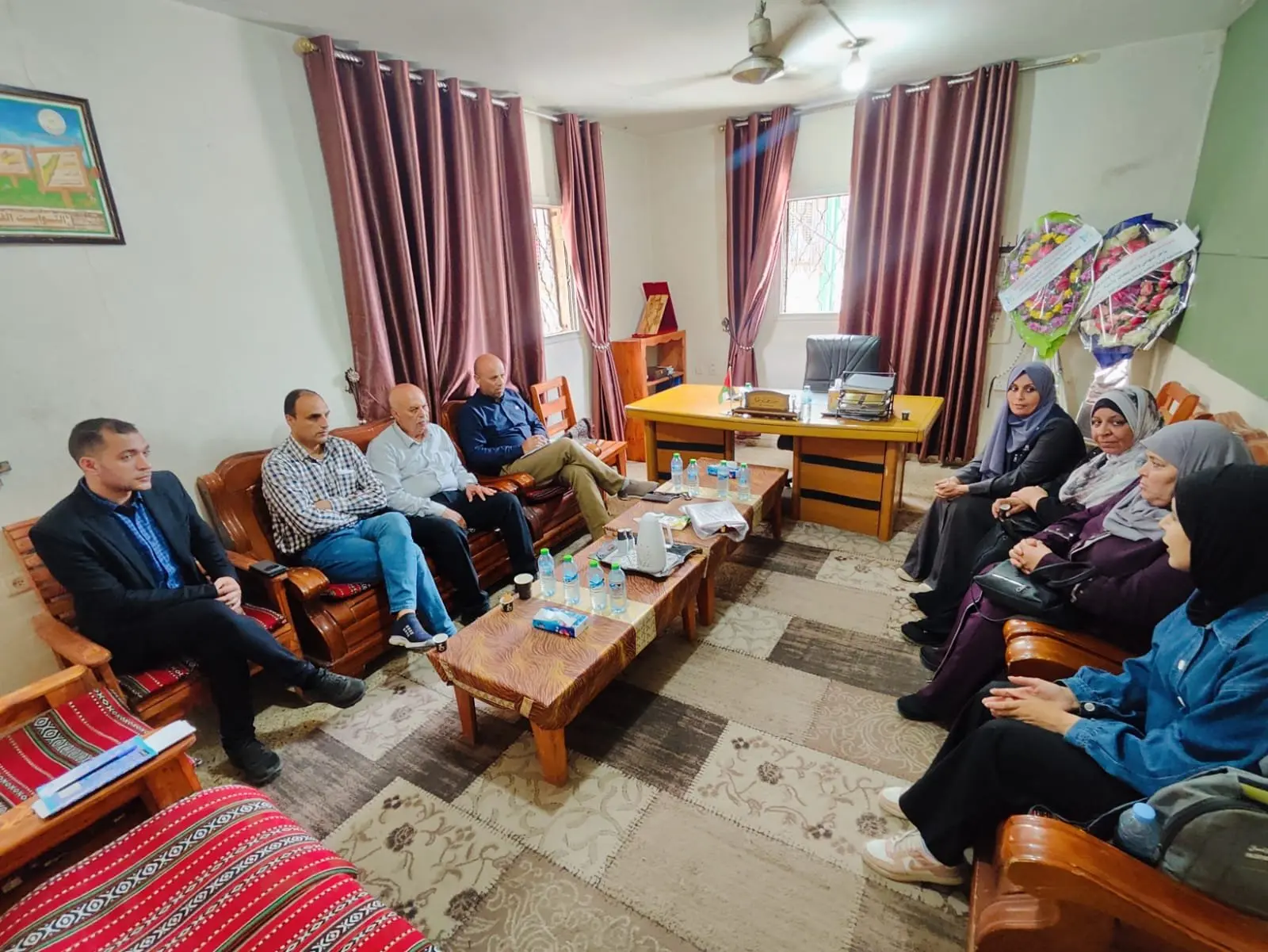 Delegation from Senabil Association Congratulates Deir al-Balah Municipality on New Municipal Council Leadership