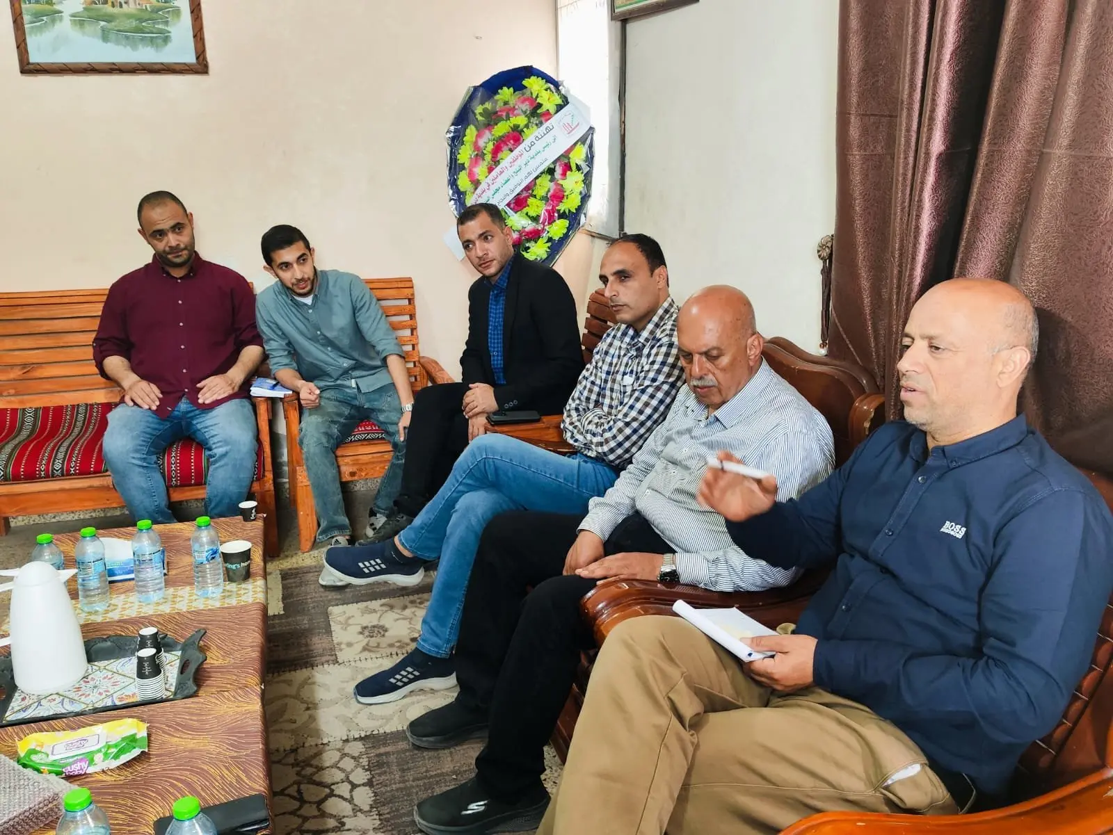 Delegation from Senabil Association Congratulates Deir al-Balah Municipality on New Municipal Council Leadership