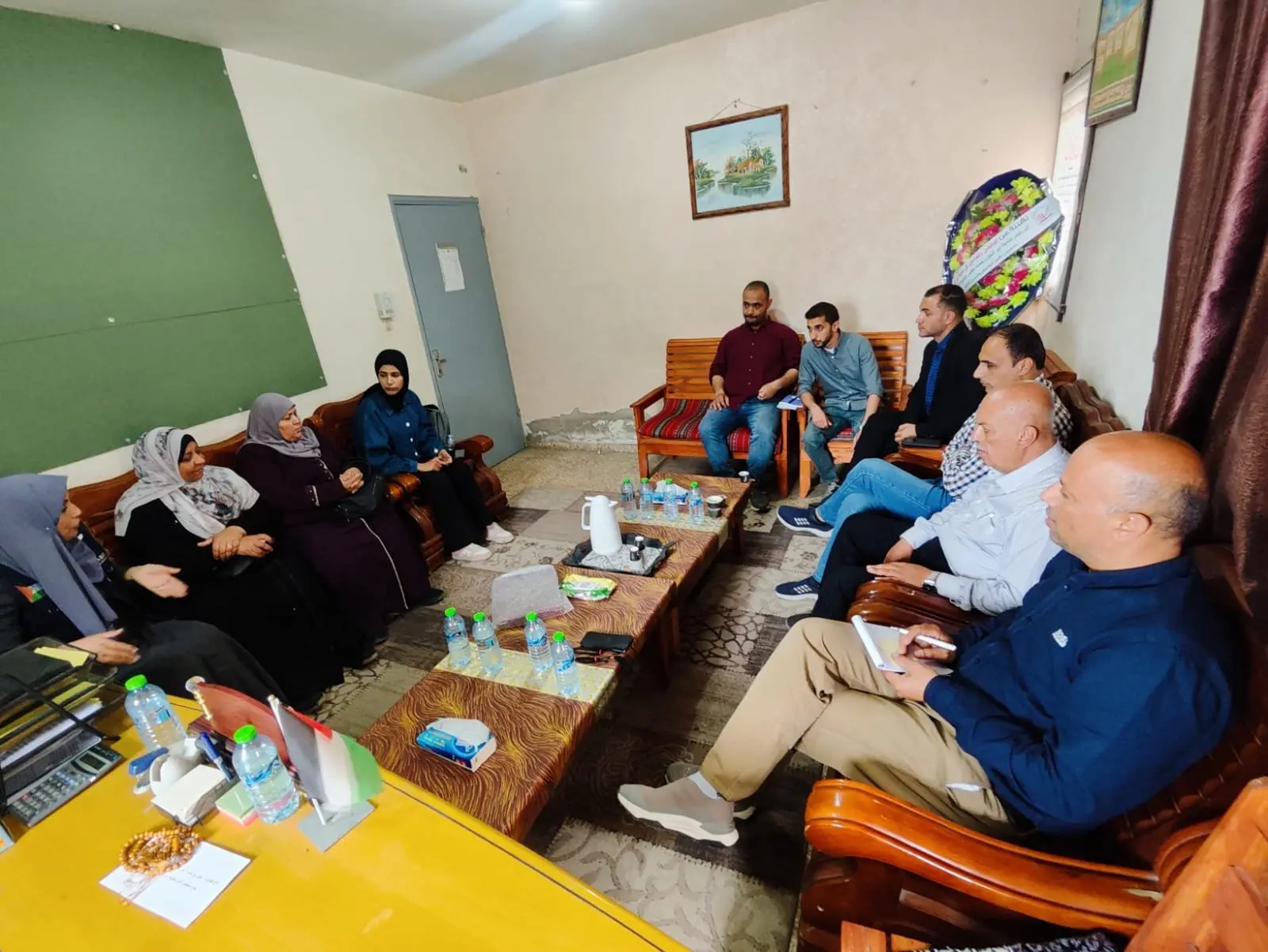 Delegation from Senabil Association Congratulates Deir al-Balah Municipality on New Municipal Council Leadership