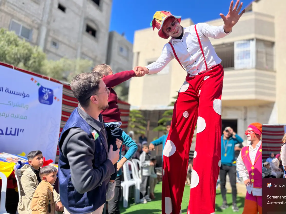 مشروع الدعم النفسي والترفيهي للأطفال الناجين الوحيدين خلال أيام عيد الفطر