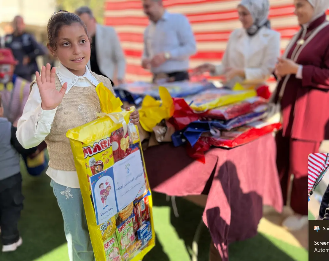 مشروع الدعم النفسي والترفيهي للأطفال الناجين الوحيدين خلال أيام عيد الفطر